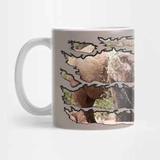 Ripped Wildlife Elephant Splash Mug